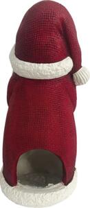 Figurină Moș Crăciun Lafiora H 32,5 cm roșu/verde