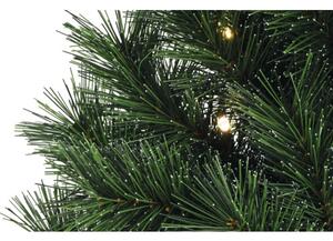 Coroniță artificială Lafiora Chamonix cu LED Ø 45 cm verde