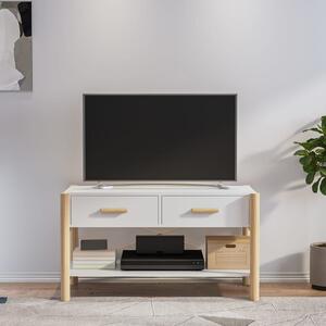 Comodă TV, alb, 82x38x45 cm, lemn prelucrat