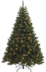 Brad de Crăciun artificial Lafiora Calgary cu LED Ø 160 cm H 240 cm verde