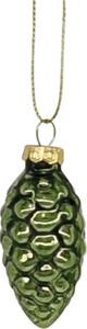 Set conuri Crăciun sticlă Ø 6 cm verde/roșu/auriu 16 buc