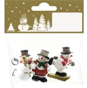 Set 3 figurine decorative 4 cm