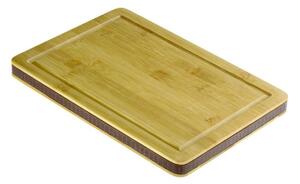 Tocator lemn bambus 32x22x2.5cm, Brown Stone