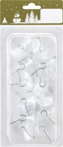 Set ventuze cu cârlige pentru ghirlande 4,2 cm transparent 16 buc