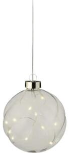 Glob Crăciun Lumineo 10 micro LED-uri Ø 10 cm transparent