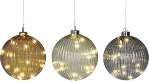 Glob Crăciun Lumineo micro LED Ø 14 cm alb cald diferite culori