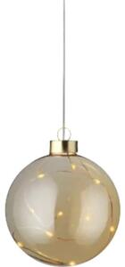 Glob Crăciun Lumineo 10 micro LED-uri Ø 10 cm auriu