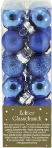 Set globuri Crăciun sticlă Ø 2 cm albastru 24 buc