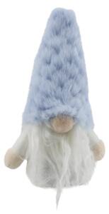 Figurină pitic pâslă 15 cm alb/albastru