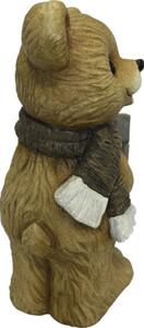 Decorațiune urs cu cadou Lafiora 27,8x21,5x44,5 cm