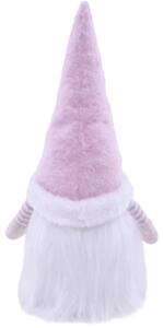 Figurină gnom Lafiora cu temporizator H 40 cm roz
