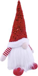 Figurină gnom Lafiora cu temporizator H 40 cm roșu