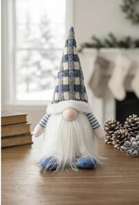 Figurină gnom Lafiora cu temporizator H 40 cm albastru