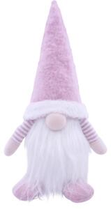 Figurină gnom Lafiora cu temporizator H 40 cm roz