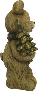 Decorațiune urs cu copac Lafiora 27x21,6x44 cm