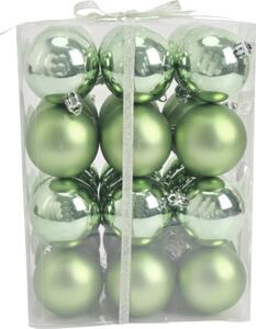 Set globuri Crăciun Lafiora plastic Ø 6 cm verde 36 buc