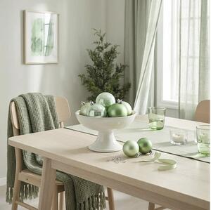 Set globuri Crăciun Lafiora plastic Ø 8 cm verde deschis 20 buc