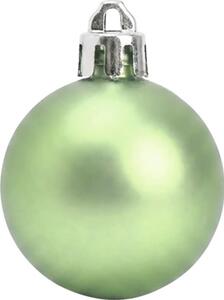 Set globuri Crăciun Lafiora plastic verde 100 buc