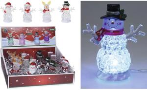 Decorațiune Crăciun LED H 11,5 cm multicolor diferite modele