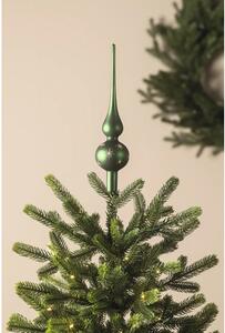 Vârf brad Lafiora plastic 26 cm verde/ auriu
