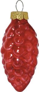 Set globuri Crăciun Lafiora sticlă Ø 6 cm roșu/auriu 16 buc