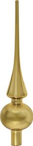 Vârf brad Lafiora Standard plastic 26 cm auriu lucios