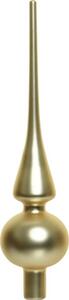 Vârf brad Lafiora Standard plastic 26 cm auriu mat