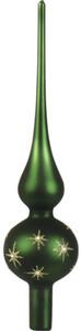 Vârf brad Lafiora plastic 26 cm verde/ auriu
