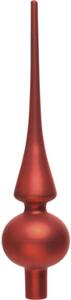 Vârf brad Lafiora Standard plastic 26 cm roșu mat