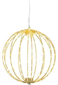 Glob Crăciun Lumino 192 micro LED-uri Ø 28 cm auriu