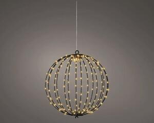 Glob Crăciun Lumino 192 micro LED-uri Ø 28 cm negru