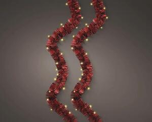 Ghirlandă luminoasă Lumineo Lametta 60 LED-uri 2,95 m roșu