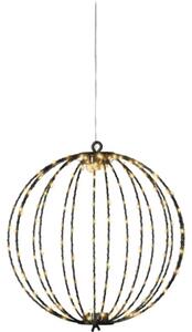 Glob Crăciun Lumino 192 micro LED-uri Ø 28 cm negru