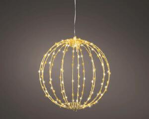 Glob Crăciun Lumino 192 micro LED-uri Ø 28 cm auriu