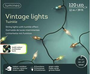 Ghirlandă luminoasă Lumineo Vintage 120 LED-uri 11,9 m lumină colorată