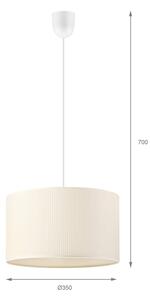 Brilagi - Lustră suspendată pe cablu SIRIJA MODERN 1xE27/60W/230V diam. 35 cm crem