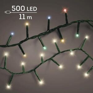 Ghirlandă luminoasă compactă Lumineo 500 LED-uri 10 funcții alb cald/ colorat