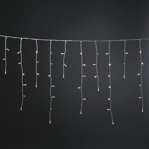 Instalație perdea țurțuri Konstsmide 200 LED-uri alb cald