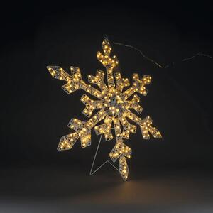 Decorațiune Fulg de Nea Konstsmide 200 LED-uri H 80 cm chihlimbar