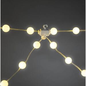 Ghirlandă luminoasă Konstsmide 200 LED-uri formă glob alb cald