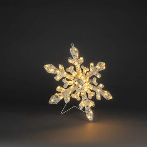 Decorațiune Fulg de Nea Konstsmide 70 LED-uri H 40 cm chihlimbar