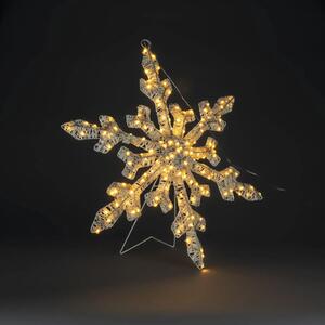Decorațiune Fulg de Nea Konstsmide 150 LED-uri H 60 cm chihlimbar