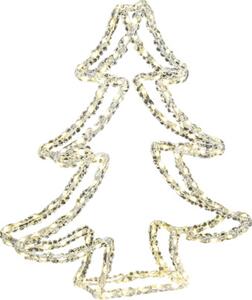 Decorațiune Brad Konstsmide exterior 131 LED-uri H 45 cm alb cald