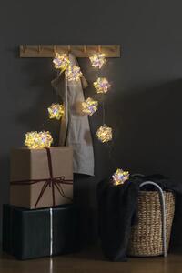 Ghirlandă luminoasă fulgi Konstsmide 10 LED-uri alb cald