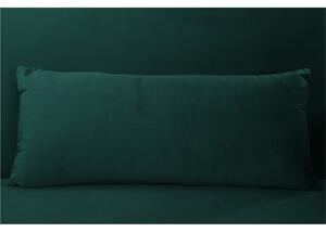 KONDELA Canapea extensibilă, material textil Velvet smarald, FASTA