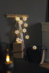 Ghirlandă luminoasă fulgi Konstsmide 10 LED-uri alb cald