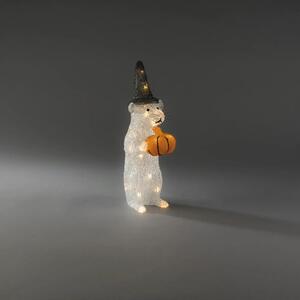 Decorațiune Șoarece cu dovleac Konstsmide 24 LED-uri alb cald