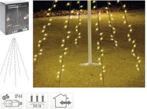 Instalație luminoasă 120 LED-uri 200 cm alb cald
