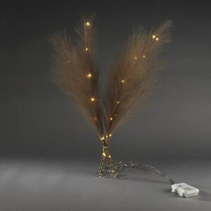 Decorațiune Iarbă de Pampas Konstsmide 28 LED-uri maro