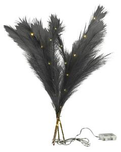 Decorațiune Iarbă de Pampas Konstsmide 28 LED-uri gri